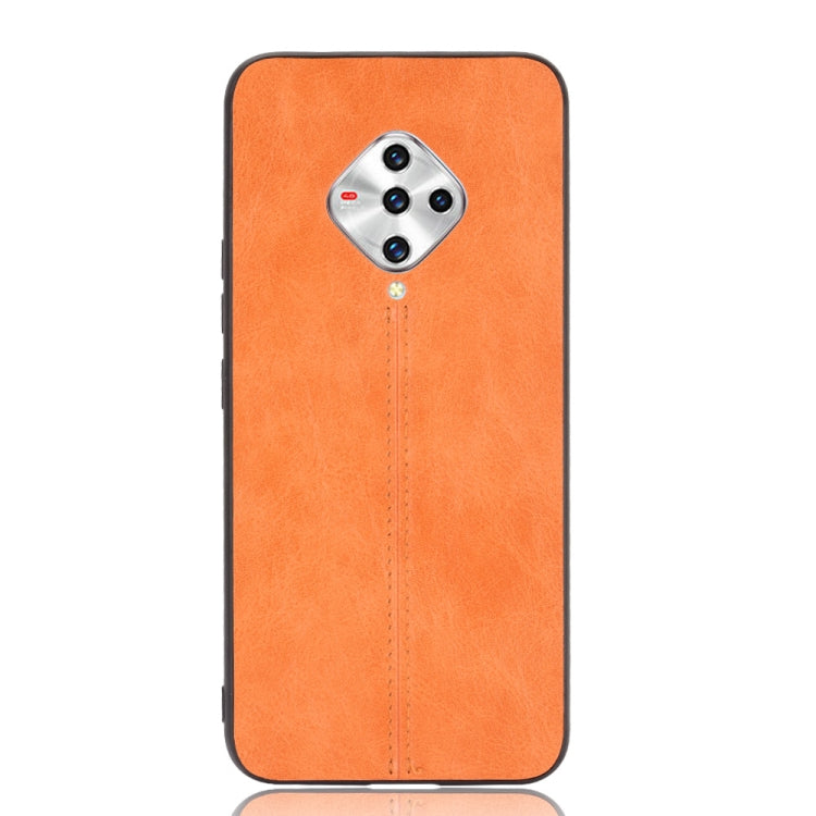 For vivo X50e Shockproof Sewing Cow Pattern Skin PC + PU + TPU Case