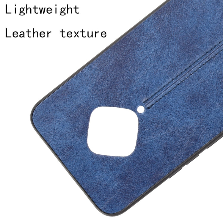 For vivo X50e Shockproof Sewing Cow Pattern Skin PC + PU + TPU Case