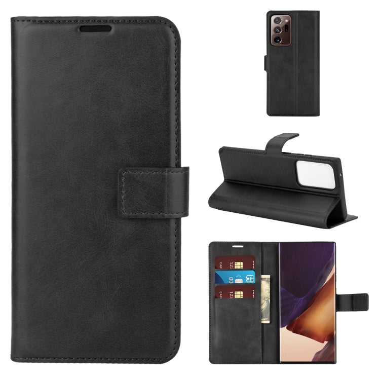 For Samsung Galaxy Note20 Ultra Retro Calf Pattern Buckle Horizontal Flip Leather Case with Holder & Card Slots & Wallet