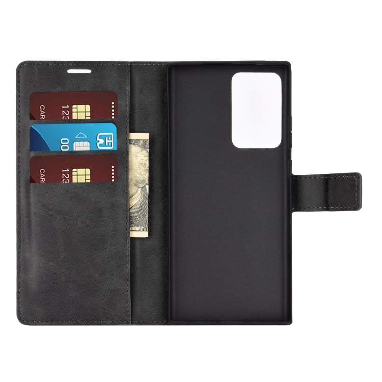For Samsung Galaxy Note20 Ultra Retro Calf Pattern Buckle Horizontal Flip Leather Case with Holder & Card Slots & Wallet
