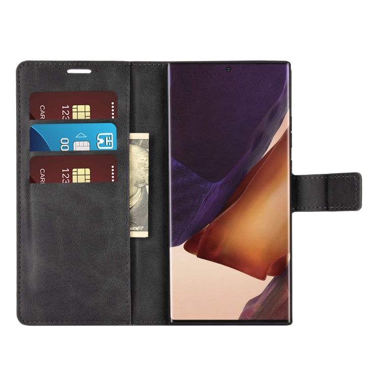 For Samsung Galaxy Note20 Ultra Retro Calf Pattern Buckle Horizontal Flip Leather Case with Holder & Card Slots & Wallet