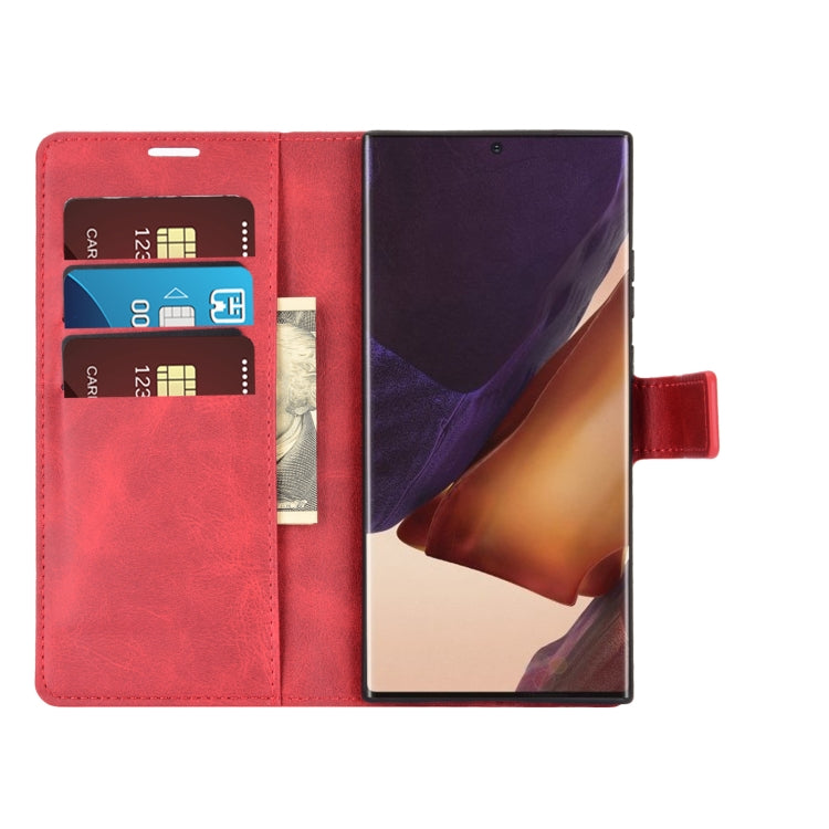For Samsung Galaxy Note20 Ultra Retro Calf Pattern Buckle Horizontal Flip Leather Case with Holder & Card Slots & Wallet
