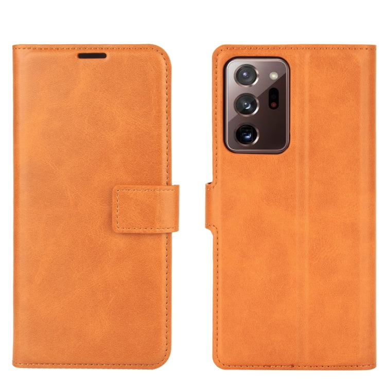 For Samsung Galaxy Note20 Ultra Retro Calf Pattern Buckle Horizontal Flip Leather Case with Holder & Card Slots & Wallet