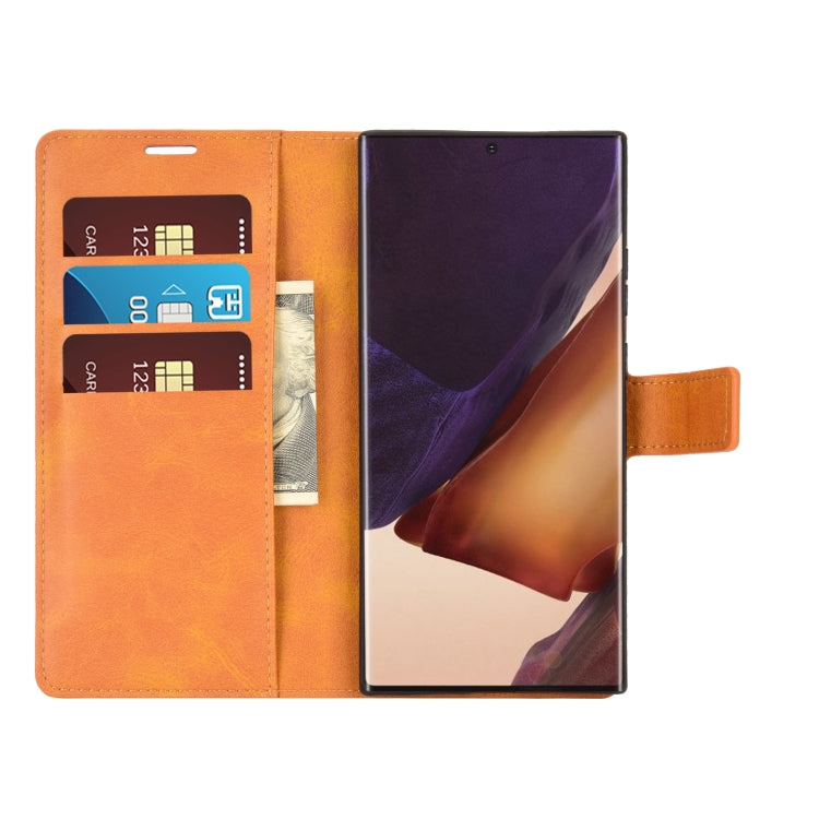 For Samsung Galaxy Note20 Ultra Retro Calf Pattern Buckle Horizontal Flip Leather Case with Holder & Card Slots & Wallet