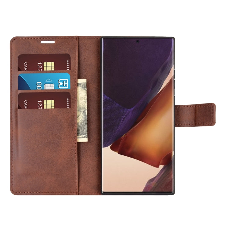 For Samsung Galaxy Note20 Ultra Retro Calf Pattern Buckle Horizontal Flip Leather Case with Holder & Card Slots & Wallet
