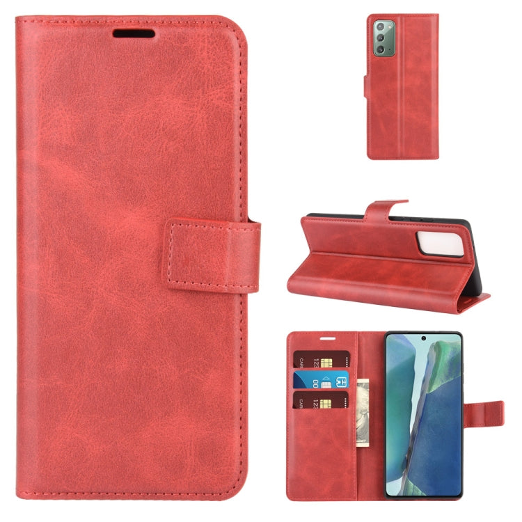 For Samsung Galaxy Note20 Retro Calf Pattern Buckle Horizontal Flip Leather Case with Holder & Card Slots & Wallet