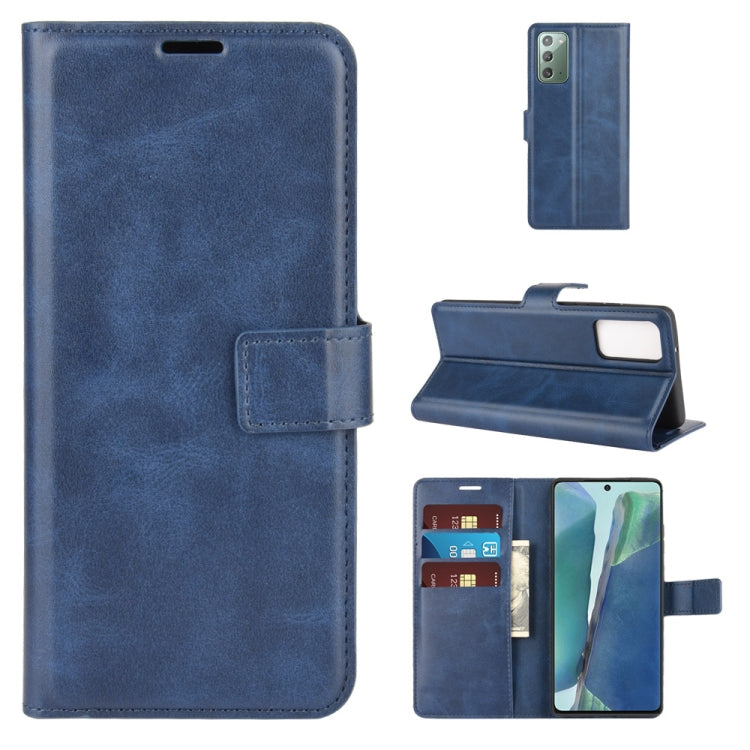 For Samsung Galaxy Note20 Retro Calf Pattern Buckle Horizontal Flip Leather Case with Holder & Card Slots & Wallet