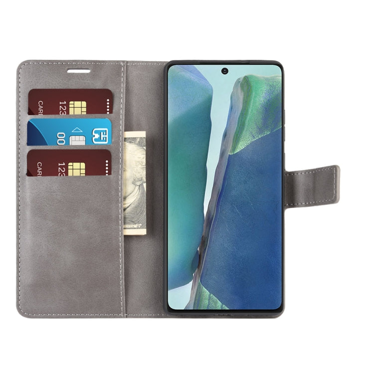 For Samsung Galaxy Note20 Retro Calf Pattern Buckle Horizontal Flip Leather Case with Holder & Card Slots & Wallet