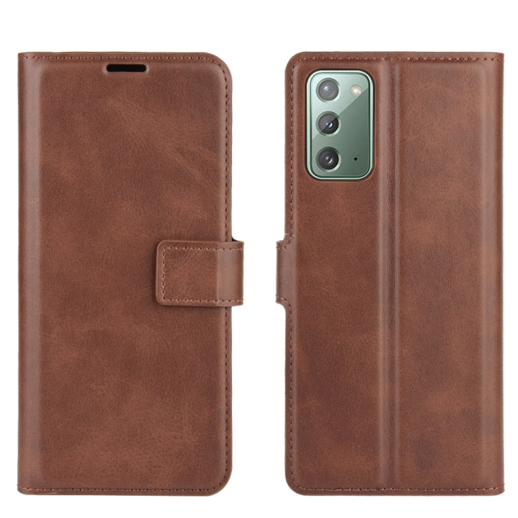 For Samsung Galaxy Note20 Retro Calf Pattern Buckle Horizontal Flip Leather Case with Holder & Card Slots & Wallet