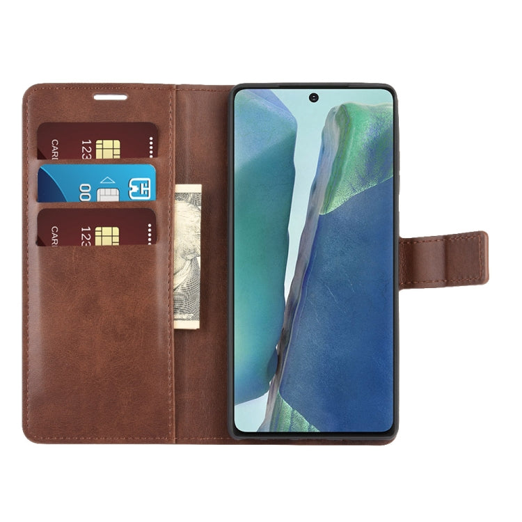 For Samsung Galaxy Note20 Retro Calf Pattern Buckle Horizontal Flip Leather Case with Holder & Card Slots & Wallet