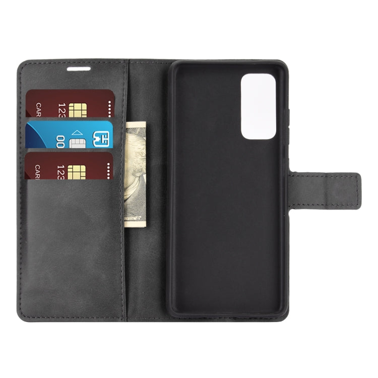 For Samsung Galaxy S20 FE Retro Calf Pattern Buckle Horizontal Flip Leather Case with Holder & Card Slots & Wallet