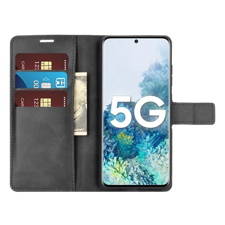 For Samsung Galaxy S20 FE Retro Calf Pattern Buckle Horizontal Flip Leather Case with Holder & Card Slots & Wallet