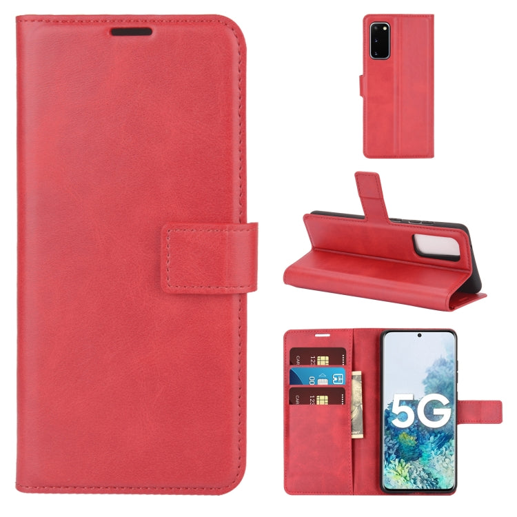 For Samsung Galaxy S20 FE Retro Calf Pattern Buckle Horizontal Flip Leather Case with Holder & Card Slots & Wallet