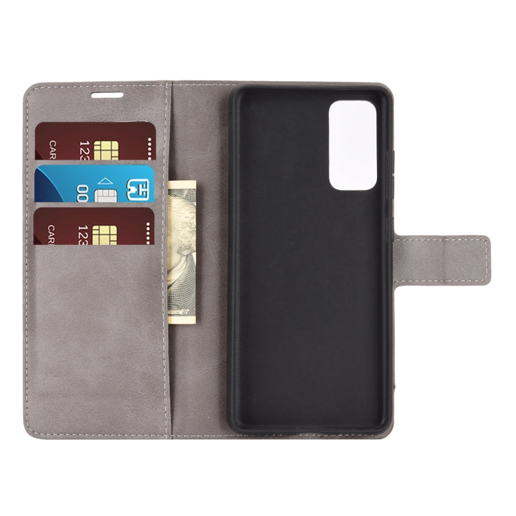 For Samsung Galaxy S20 FE Retro Calf Pattern Buckle Horizontal Flip Leather Case with Holder & Card Slots & Wallet