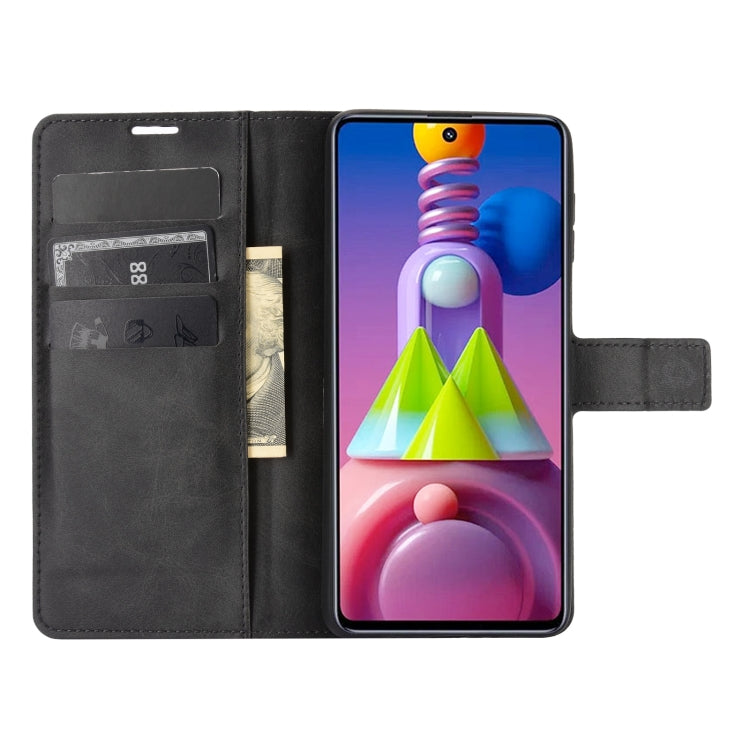 For Samsung Galaxy M51 Retro Calf Pattern Buckle Horizontal Flip Leather Case with Holder & Card Slots & Wallet