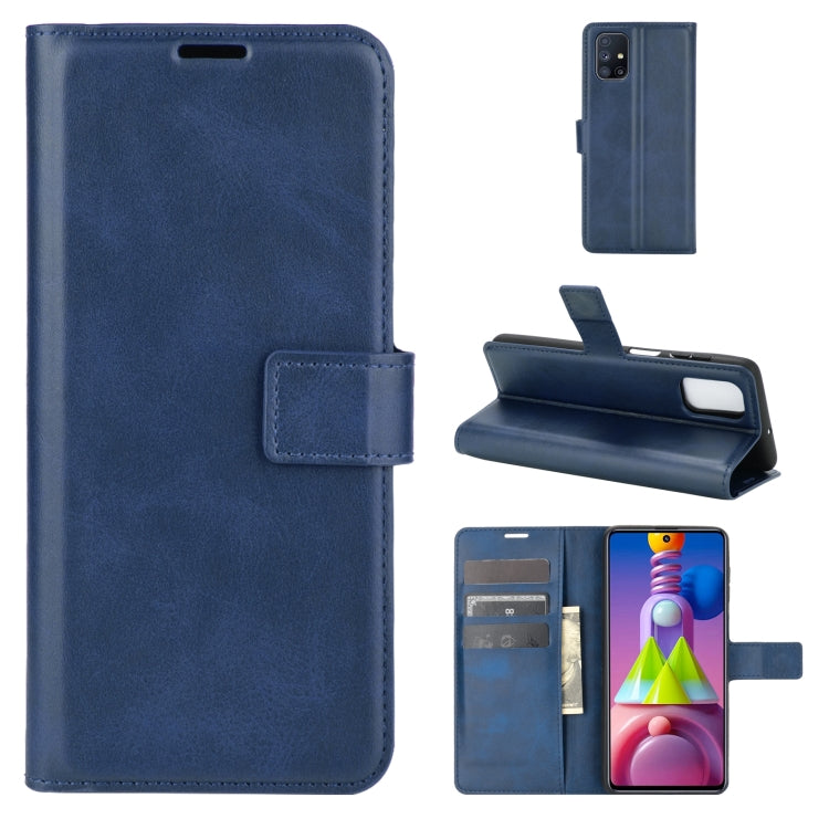 For Samsung Galaxy M51 Retro Calf Pattern Buckle Horizontal Flip Leather Case with Holder & Card Slots & Wallet