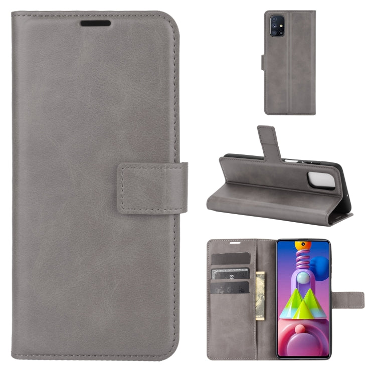 For Samsung Galaxy M51 Retro Calf Pattern Buckle Horizontal Flip Leather Case with Holder & Card Slots & Wallet