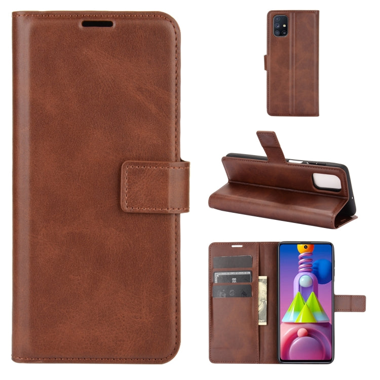 For Samsung Galaxy M51 Retro Calf Pattern Buckle Horizontal Flip Leather Case with Holder & Card Slots & Wallet
