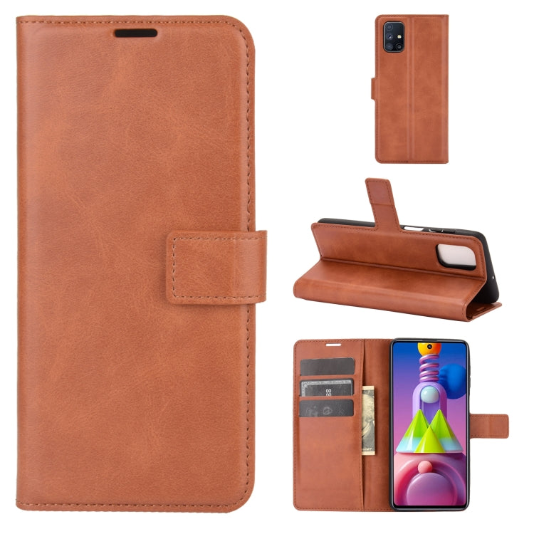 For Samsung Galaxy M51 Retro Calf Pattern Buckle Horizontal Flip Leather Case with Holder & Card Slots & Wallet