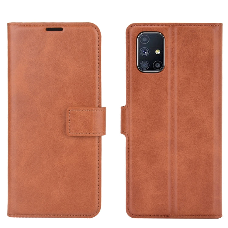 For Samsung Galaxy M51 Retro Calf Pattern Buckle Horizontal Flip Leather Case with Holder & Card Slots & Wallet