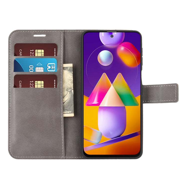For Samsung Galaxy M31s Retro Calf Pattern Buckle Horizontal Flip Leather Case with Holder & Card Slots & Wallet