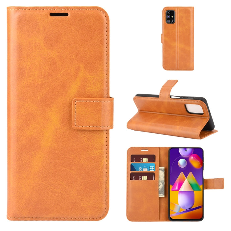 For Samsung Galaxy M31s Retro Calf Pattern Buckle Horizontal Flip Leather Case with Holder & Card Slots & Wallet