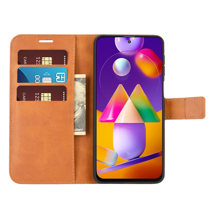 For Samsung Galaxy M31s Retro Calf Pattern Buckle Horizontal Flip Leather Case with Holder & Card Slots & Wallet