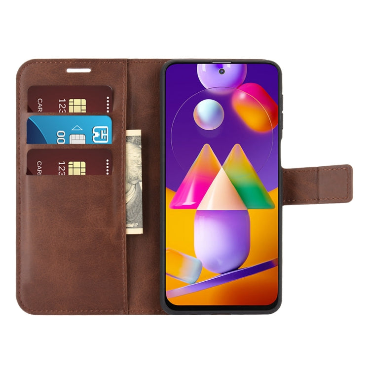 For Samsung Galaxy M31s Retro Calf Pattern Buckle Horizontal Flip Leather Case with Holder & Card Slots & Wallet