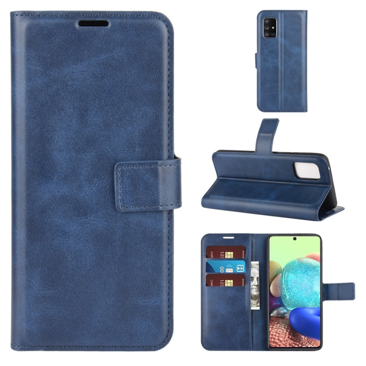 For Samsung Galaxy A71 4G Retro Calf Pattern Buckle Horizontal Flip Leather Case with Holder & Card Slots & Wallet