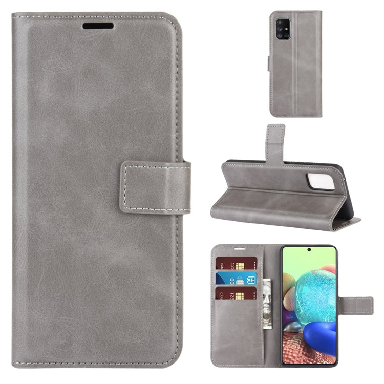 For Samsung Galaxy A71 4G Retro Calf Pattern Buckle Horizontal Flip Leather Case with Holder & Card Slots & Wallet