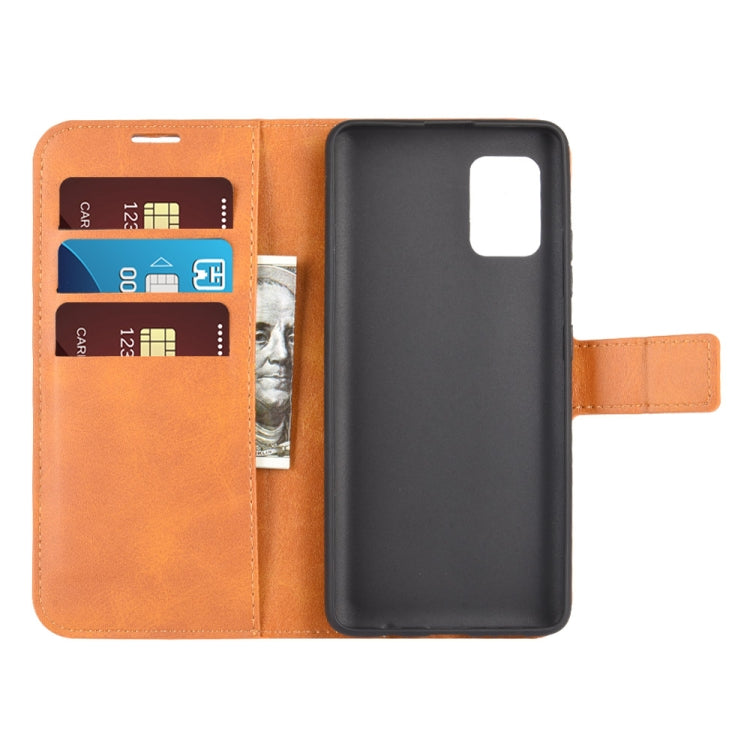 For Samsung Galaxy A71 4G Retro Calf Pattern Buckle Horizontal Flip Leather Case with Holder & Card Slots & Wallet