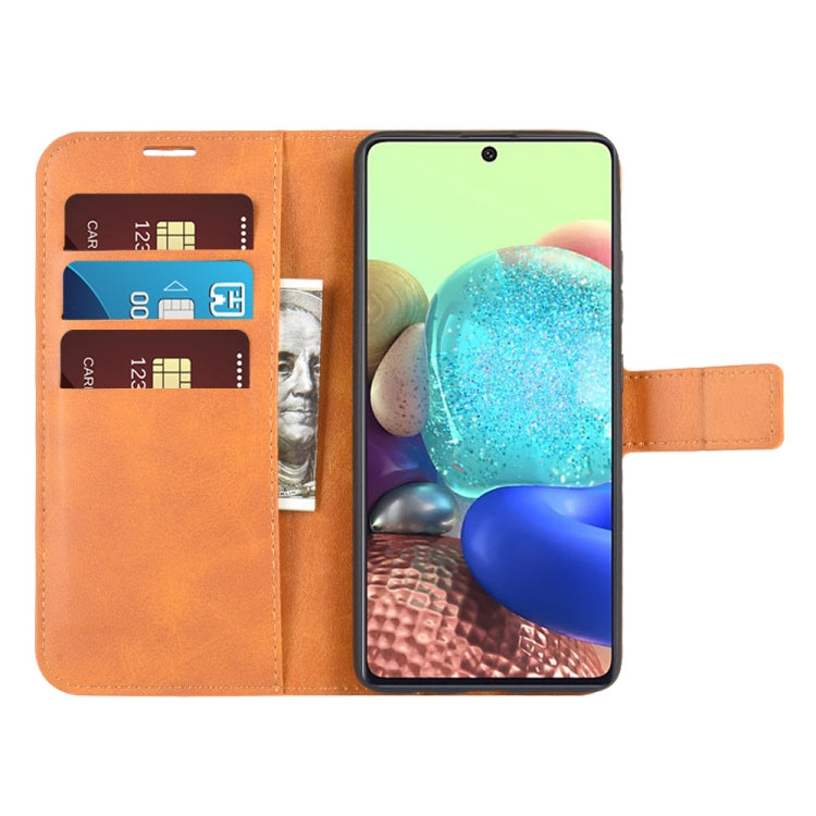 For Samsung Galaxy A71 4G Retro Calf Pattern Buckle Horizontal Flip Leather Case with Holder & Card Slots & Wallet