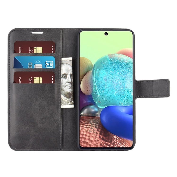 For Samsung Galaxy A71 5G Retro Calf Pattern Buckle Horizontal Flip Leather Case with Holder & Card Slots & Wallet