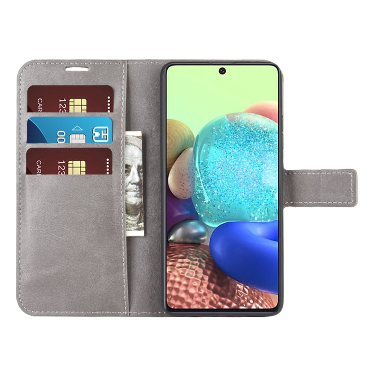 For Samsung Galaxy A71 5G Retro Calf Pattern Buckle Horizontal Flip Leather Case with Holder & Card Slots & Wallet