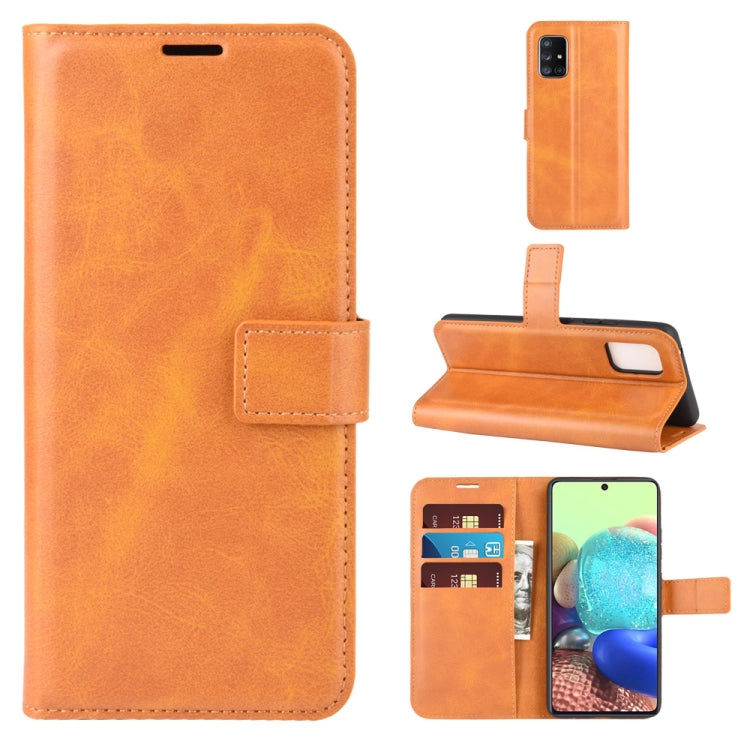 For Samsung Galaxy A71 5G Retro Calf Pattern Buckle Horizontal Flip Leather Case with Holder & Card Slots & Wallet