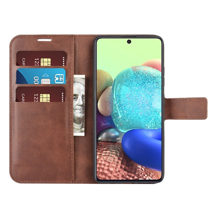 For Samsung Galaxy A71 5G Retro Calf Pattern Buckle Horizontal Flip Leather Case with Holder & Card Slots & Wallet