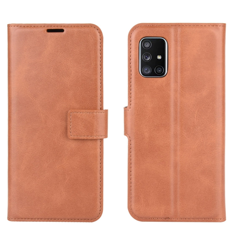 For Samsung Galaxy A71 5G Retro Calf Pattern Buckle Horizontal Flip Leather Case with Holder & Card Slots & Wallet