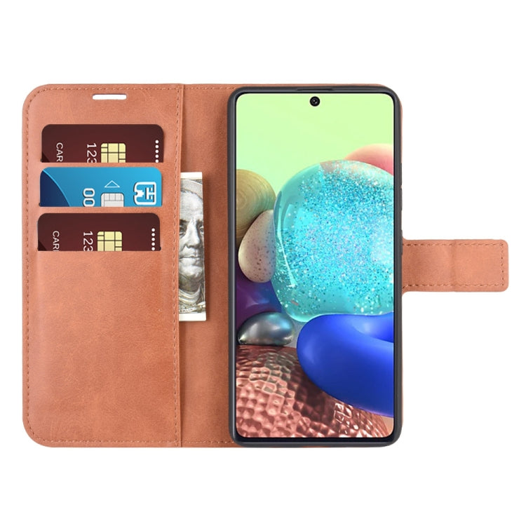 For Samsung Galaxy A71 5G Retro Calf Pattern Buckle Horizontal Flip Leather Case with Holder & Card Slots & Wallet