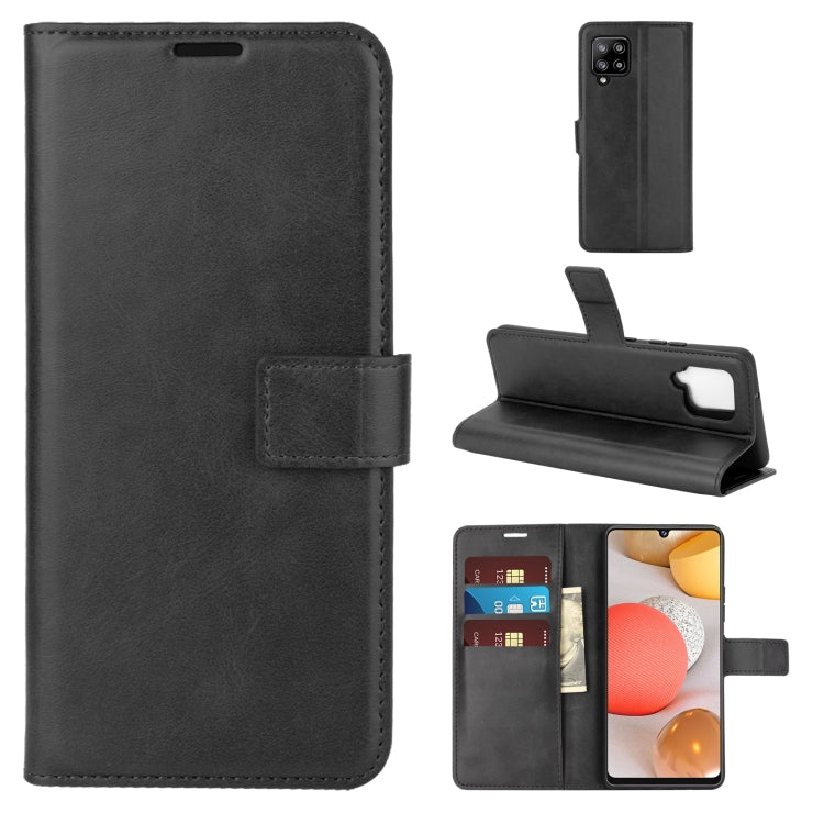 For Samsung Galaxy A42 5G Retro Calf Pattern Buckle Horizontal Flip Leather Case with Holder & Card Slots & Wallet