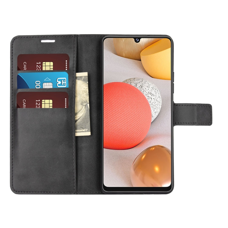 For Samsung Galaxy A42 5G Retro Calf Pattern Buckle Horizontal Flip Leather Case with Holder & Card Slots & Wallet