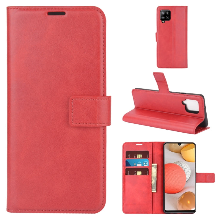 For Samsung Galaxy A42 5G Retro Calf Pattern Buckle Horizontal Flip Leather Case with Holder & Card Slots & Wallet