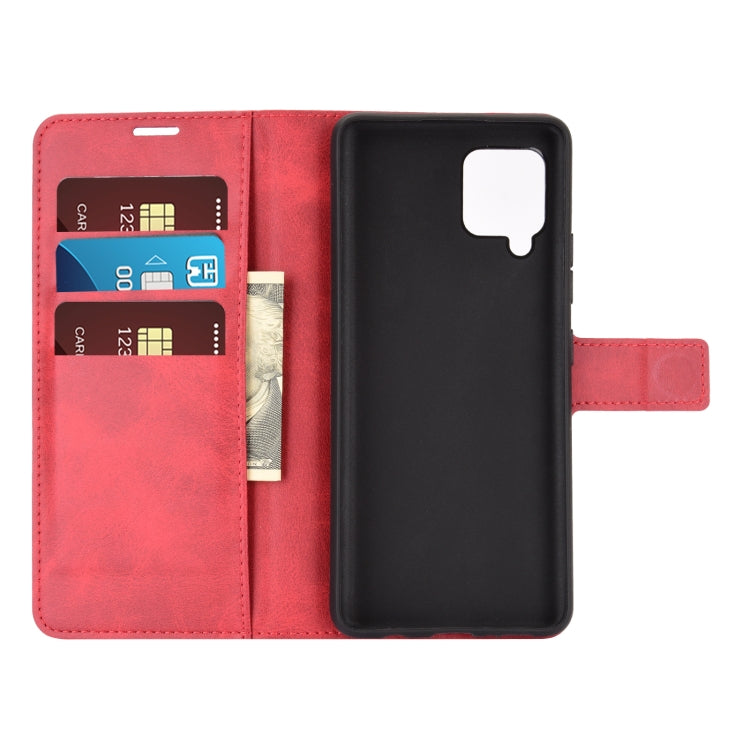 For Samsung Galaxy A42 5G Retro Calf Pattern Buckle Horizontal Flip Leather Case with Holder & Card Slots & Wallet