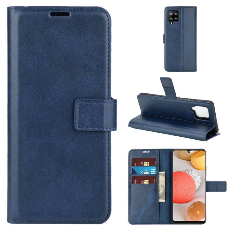 For Samsung Galaxy A42 5G Retro Calf Pattern Buckle Horizontal Flip Leather Case with Holder & Card Slots & Wallet
