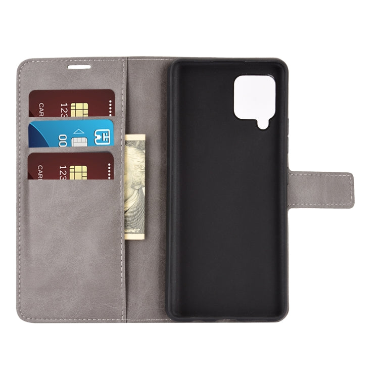 For Samsung Galaxy A42 5G Retro Calf Pattern Buckle Horizontal Flip Leather Case with Holder & Card Slots & Wallet