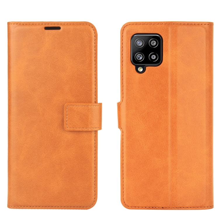 For Samsung Galaxy A42 5G Retro Calf Pattern Buckle Horizontal Flip Leather Case with Holder & Card Slots & Wallet