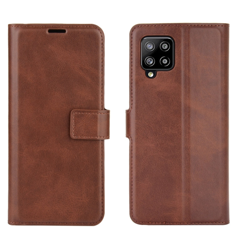 For Samsung Galaxy A42 5G Retro Calf Pattern Buckle Horizontal Flip Leather Case with Holder & Card Slots & Wallet