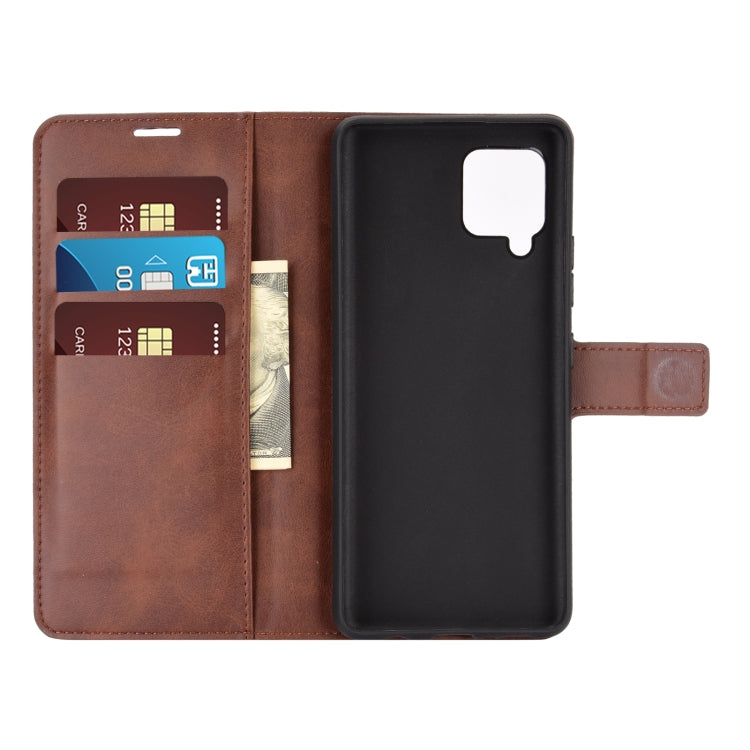 For Samsung Galaxy A42 5G Retro Calf Pattern Buckle Horizontal Flip Leather Case with Holder & Card Slots & Wallet