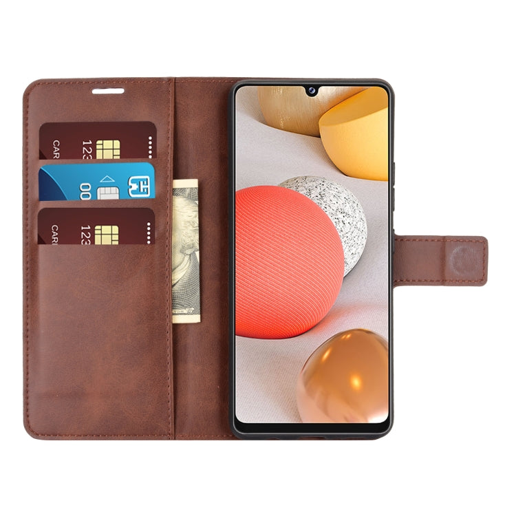 For Samsung Galaxy A42 5G Retro Calf Pattern Buckle Horizontal Flip Leather Case with Holder & Card Slots & Wallet