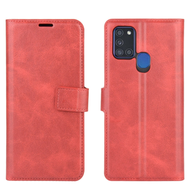 For Samsung Galaxy A21S Retro Calf Pattern Buckle Horizontal Flip Leather Case with Holder & Card Slots & Wallet