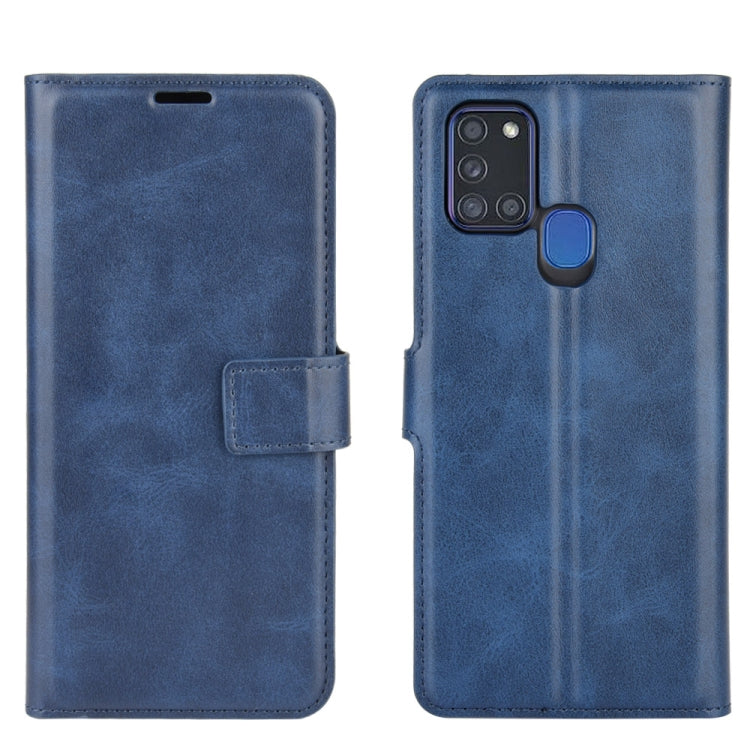 For Samsung Galaxy A21S Retro Calf Pattern Buckle Horizontal Flip Leather Case with Holder & Card Slots & Wallet